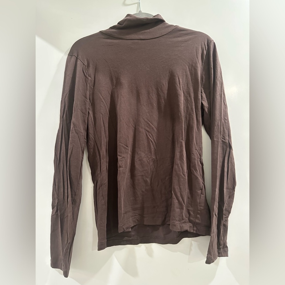 J. Crew Brown Long Sleeve relaxed turtleneck